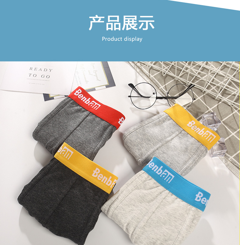 Quần lót cotton nam võ sĩ tất cả quần cotton bốn điểm thể thao thoáng khí trẻ trung đồ lót cá tính eo quần lót calvin klein