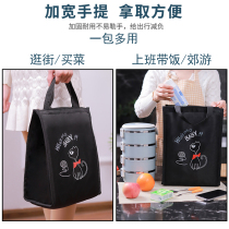 Luyao work with lunch box bag environmental protection shopping bag supermarket shopping bag female Large Capacity Portable Bag tote bag