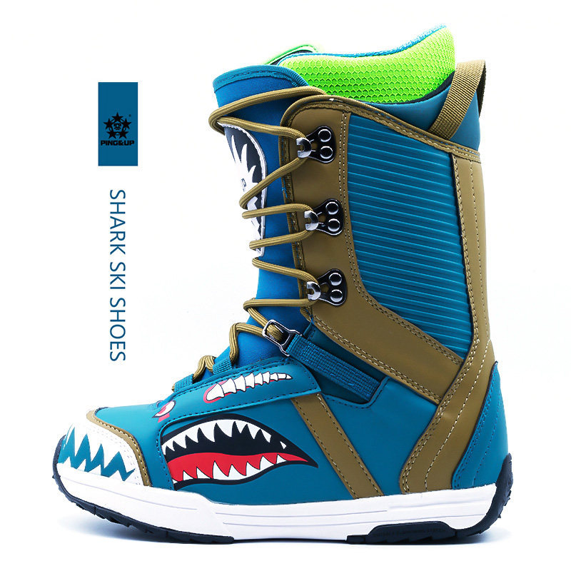 PINGUP18 19 Adult men's and women's snowboard shoes ski boots warm breathable waterproof SHARK SHARK series