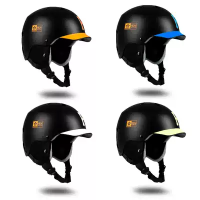 PINGUP single and double board ski helmet men and women breathable snow cap soft inner liner single cap along the Asian impact protection