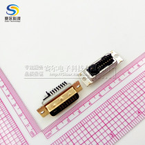 Dual channel DVI-D 24 1 male computer monitor HD video interface connector soldering 24k gold plated