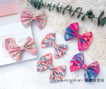 10 28 HAND CUSTOM LIBERTY LIBERTY Crushed Flowers Children Butterfly Knot BB Clips Hair Dressing Hair Clip Powder