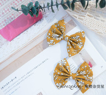 10 13 HAND CUSTOM LIBERTY LIBERTY BROKEN FLOWERS CHILDREN BUTTERFLY KNOT BB HAIRCUT HAIR RING HAIR CLIP YELLOW