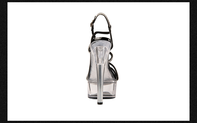 Sandal cao gót nữ đính đá quai mảnh mũi hở gót 12–15 cm — Đen Cao Gót 12cm, Mơ Cao Gót 12cm, Đen Cao Gót 15cm, Mơ Cao Gót 15cm chi tiết 12