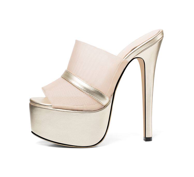 Sandal cao gót nữ hở mũi Sophieyi gót siêu cao 12–15 cm, đế platform, quai mảnh — Gót cao 15 Đen 91545, Gót cao 15 Tím 91545, Gót cao 15 Mơ 91545, Gót cao 12 Tím 18845 chi tiết 8