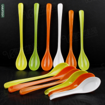 A5 melamine spoon colored long handle spoon powder noodle soup spoon plastic spoon anti-drop spoon self-service seasoning spoon K778