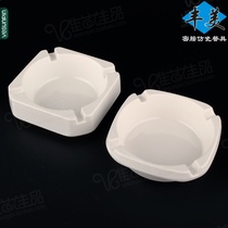 Fengmei melamine ashtray fuel barrier easy to clean ash can imitation porcelain white hotel restaurant special restaurant B402