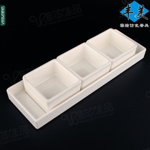 Fengmei melamine roast duck tableware three seasoned dishes 11 inch square plate set roasted wax Bowl Fruit Bowl W811