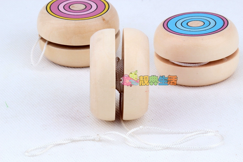 德国 典 Đức gỗ ban đầu mini yo-yo yoyo yo_yo bóng cổ điển hoài cổ đồ chơi trẻ em