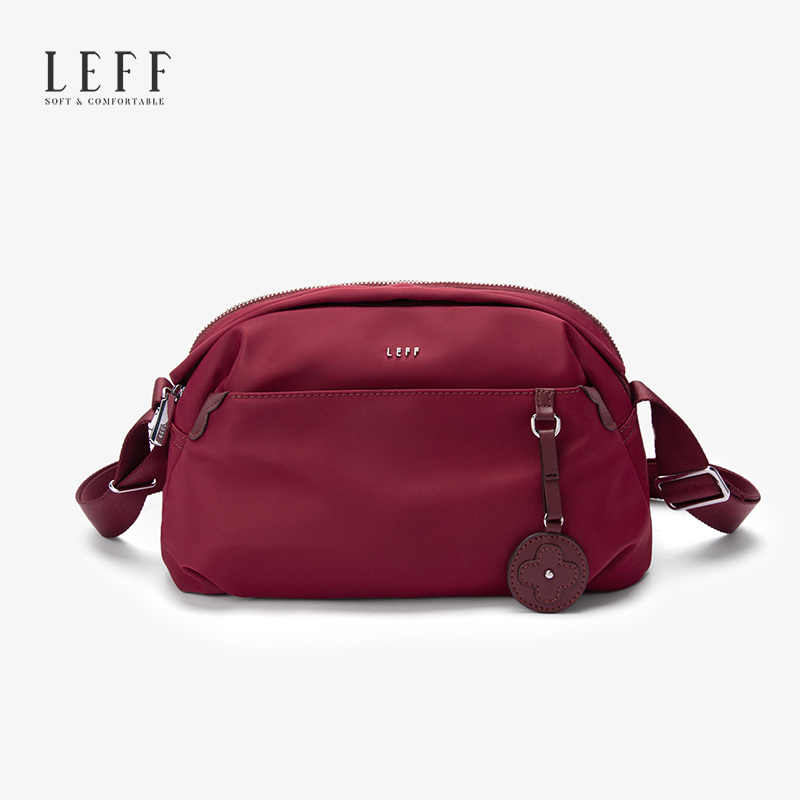 Leif Women's Bag 2026 New Casual Lightweight Nylon Crossbody Bag Women's Small Bag Multi-Layer Mom Bag Single Shoulder Waterproof