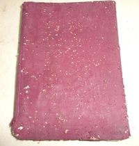 Silk-covered notebook from the 1950s