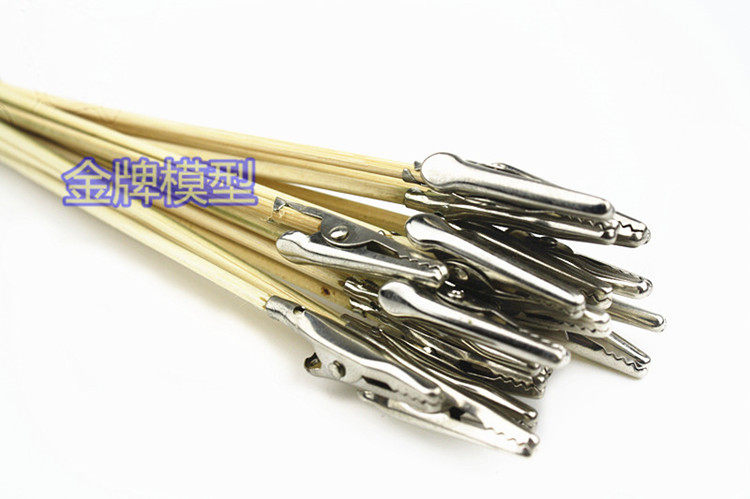 Gold Model Upper Color Tool Model Upper Color Clip Spray Color Clip Metal Collet Bamboo Stick 20 Support