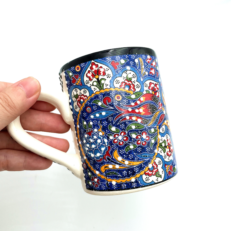 Turkey imported printed coffee cup court style luxury mug breakfast color Middle East painting