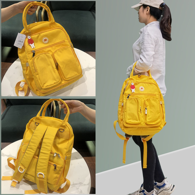 sunearth new Japanese bear mommy bag ultra lightweight waterproof rear shoulder bag woman large capacity mother baby bag bag