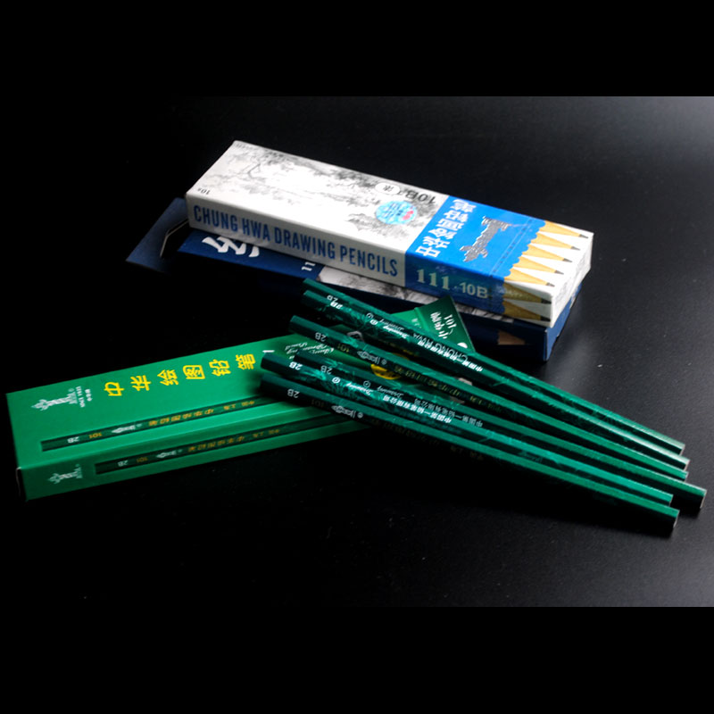 Chinese card pencil 2B sketch pencil 4B drawing pencil drawing pencil student exam special pencil