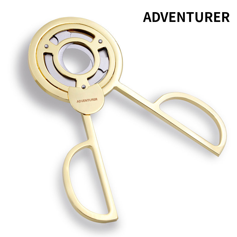 Cigar scissors three blades cross long handle design cigar knife windmill stainless steel sharp all metal fashion creative