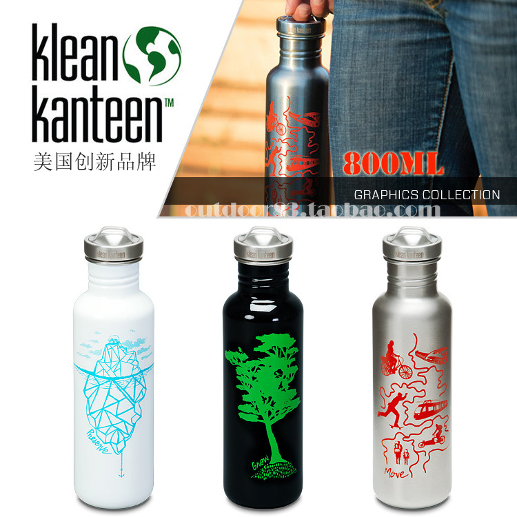 American klean kanteen available 800ml sports fashion graphic commemorative edition outdoor kettle