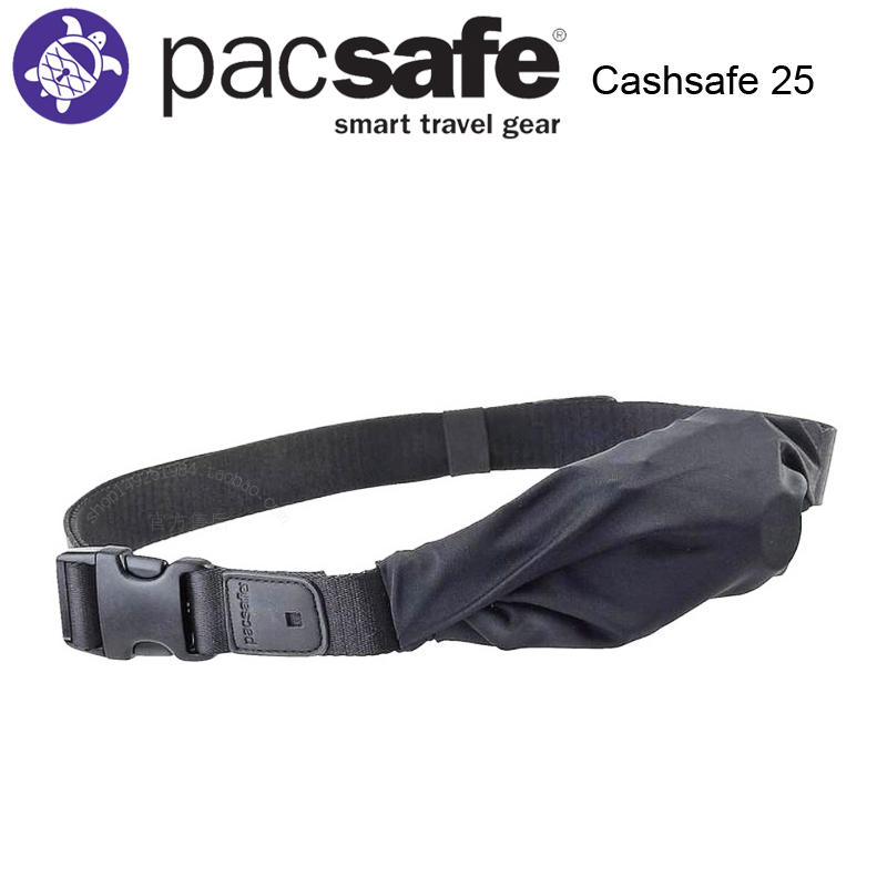 PACSAFE travel concealed safety interlayer mobile phone tactical outdoor sports belt bag belt integrated waist bag light