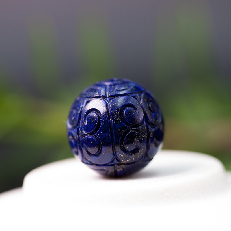 Natural Green Gold Stone Old Mine Back Tattoo Pearl Emperors King Blue Beads Multi-Treasure Hand Alchemy Pearl Handstring Diy Accessories