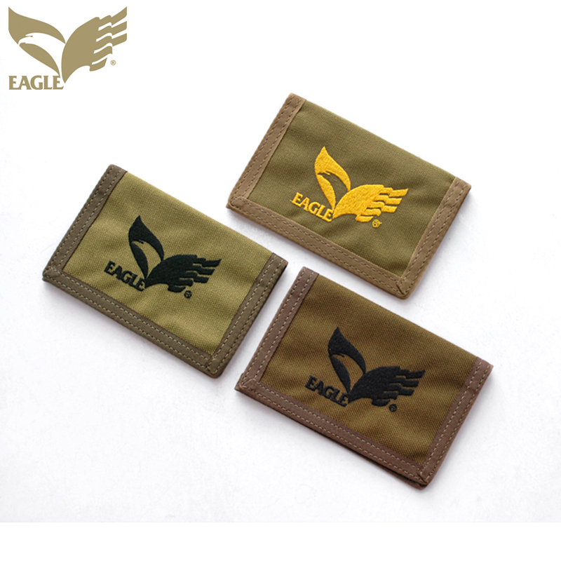 US-made Eagle wallet driver's license set men's mini card kit nylon multi card position ultra-thin driver's license holder