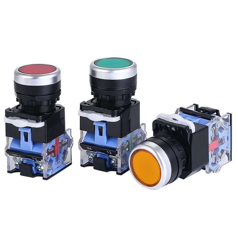LA86D-LA38-11 Button open, power self-locking start, stop self-reset jog round switch 22MM
