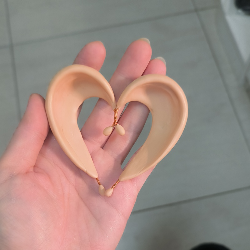 Natural Ear Contour Extension, Regular Style Elf Ears, Cosplay Ears, Streamer Ears, Wind-Catching Ears Converted to Wind-Drawing Ears