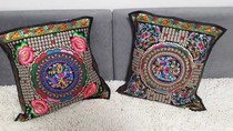 National Wind Embroidered Embroidered pillow cover Sofa Back Cushion Cover Sofa Cushion Cover Retro