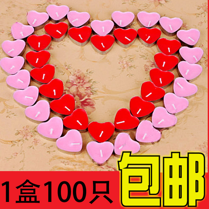 Christmas Gifts Heart-shaped Candle Package Creative Courted Wedding Table White Birthday Wedding Celebration Romantic candle 520