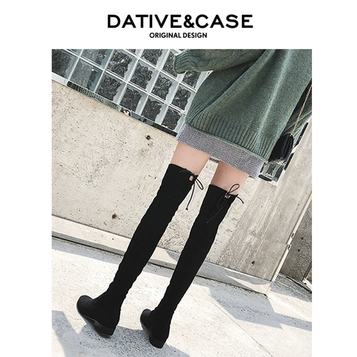 Классические эластичные высокие высокие сапоги, коллекция 2021