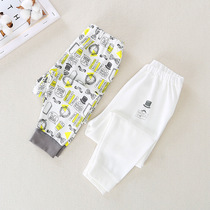 Childrens cotton trousers two sets of mens and womens baby leggings