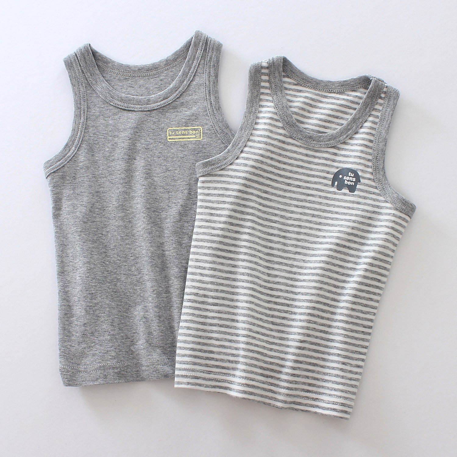 Children's vest boy cotton medium and large boy baby Japanese cotton casual base top underwear two pieces