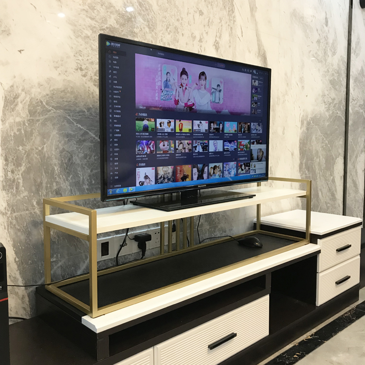 Bàn TV đứng kệ tăng chiều cao tủ kệ chiều cao kệ TV chân đế khung chân pad tùy chỉnh - Kệ kệ sách xương cá