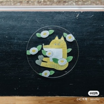 nmchic Japanese glass writer Andazhijiang handdrawn childrens fun dish hand - held cup