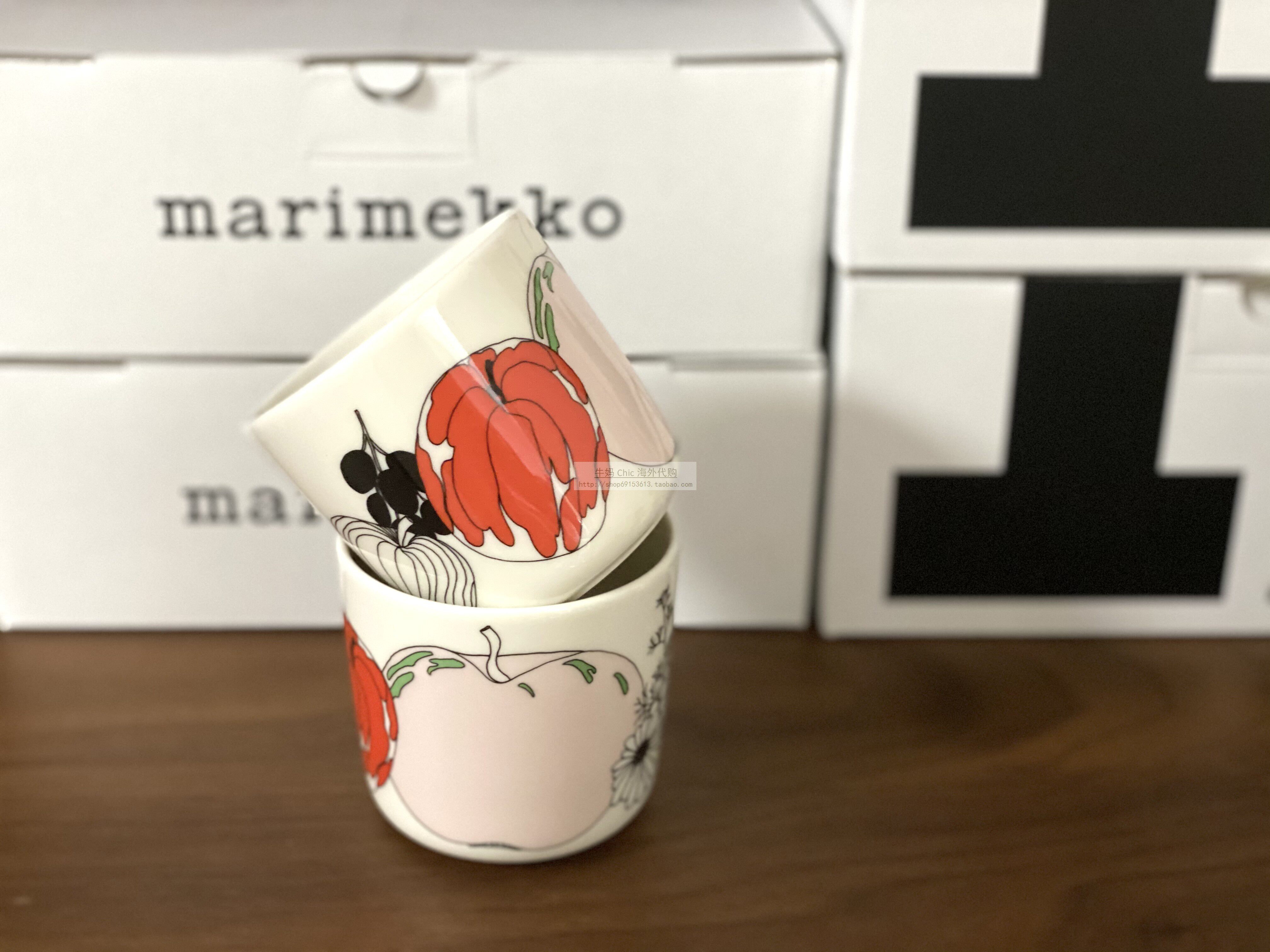 nmchic spot Marimekko 70th anniversary limited ceramic mug pair cup