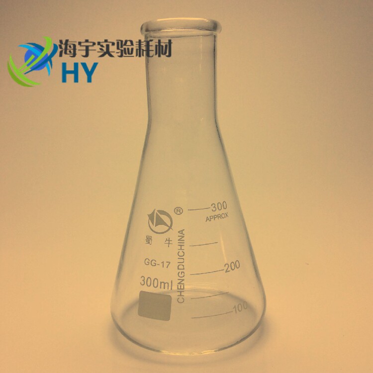 Invoiced Shu Bull 300ml high temperature resistant standard mouth triangular flask 300 ml with graduated straight mouth conical bottle