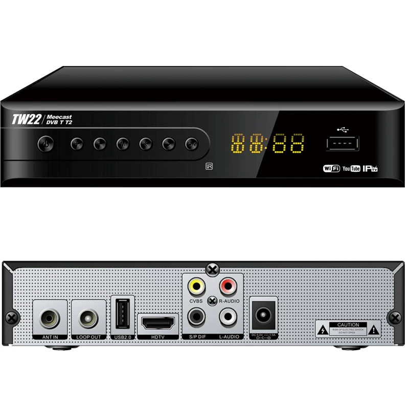 Тонгван традиционный DVB-T T2 C HD цифровой тюнер-ресивер MPEG4 H.264 DTVC