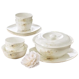 Посуда, керамический квадратный комплект для домашнего использования, китайский стиль