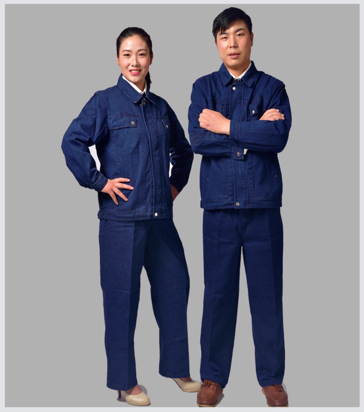 Quần áo bảo hiểm lao động denim phù hợp với nam mặc dày bảo hiểm lao động quần áo kỹ thuật điện thợ hàn hàn dụng cụ set đồ nam đẹp