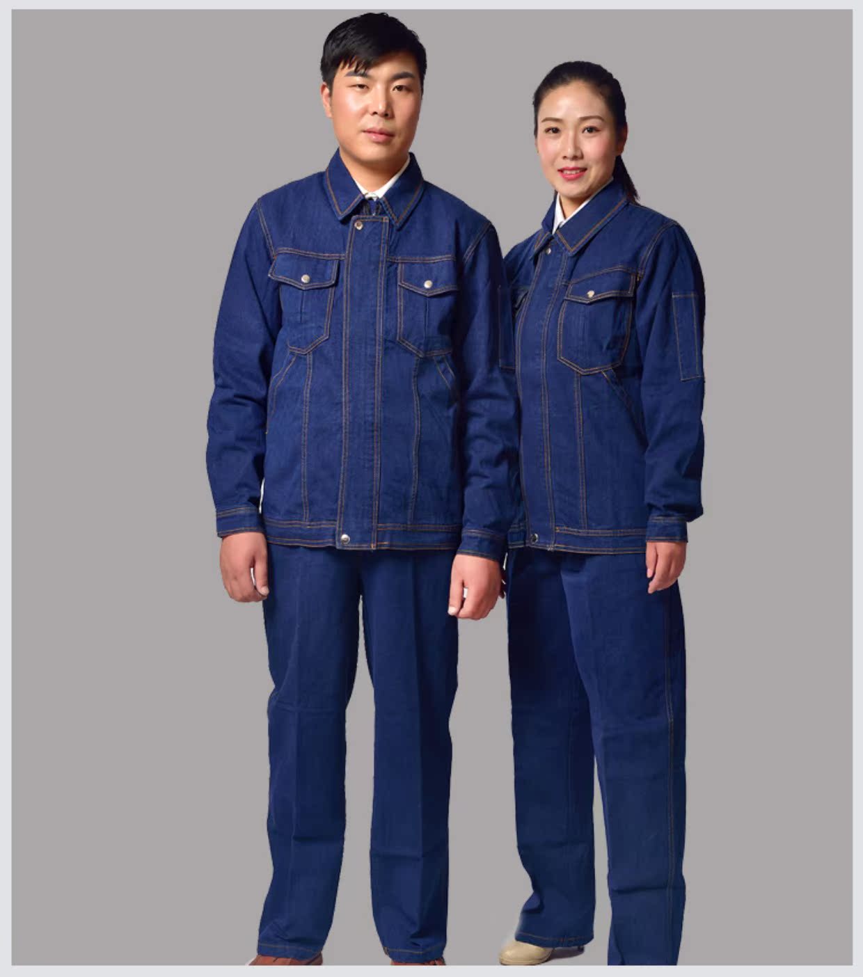 Quần áo bảo hiểm lao động denim phù hợp với nam mặc dày bảo hiểm lao động quần áo kỹ thuật điện thợ hàn hàn dụng cụ set đồ nam đẹp
