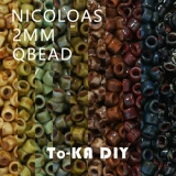 НИКОЛАС импортировал европейскую цветовую серию, такую ​​же, как серия Пикассо, старинные бусины 2 мм, эффект ретро-картины маслом.