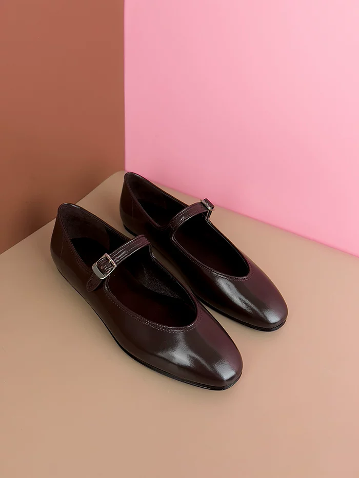 Д Differential market goods!Company order French retro Mary Zhen shoes leather flat bottom single shoes mary jane