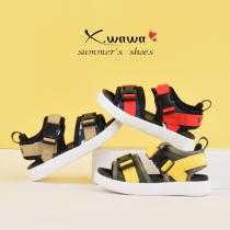 Snow doll summer sandals men and women baby hollow summer shoes non-slip soft and hard moderate wear-resistant summer toddler shoes walking