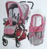 Складная детская коляска с сидением на четырех колесах для новорожденных, можно сидеть и лежать, амортизация