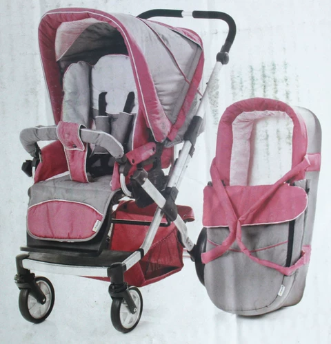 Складная детская коляска с сидением на четырех колесах для новорожденных, можно сидеть и лежать, амортизация