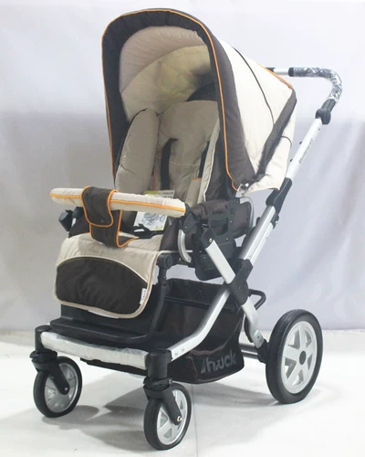 Складная детская коляска с сидением на четырех колесах для новорожденных, можно сидеть и лежать, амортизация