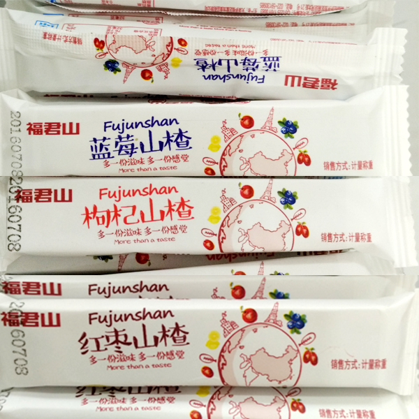 Tianjin Teryield Fujun Mountain Fruit Peony Hawthorn Strips Hawthorn Pastry Medlar Blueberry Red Date Fruit 500 gr 3 copies