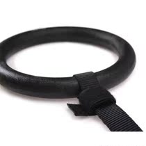 Fitness ring Solid ABS high strength plastic Matte black foot length 5 meters sling Adjustable metal buckle