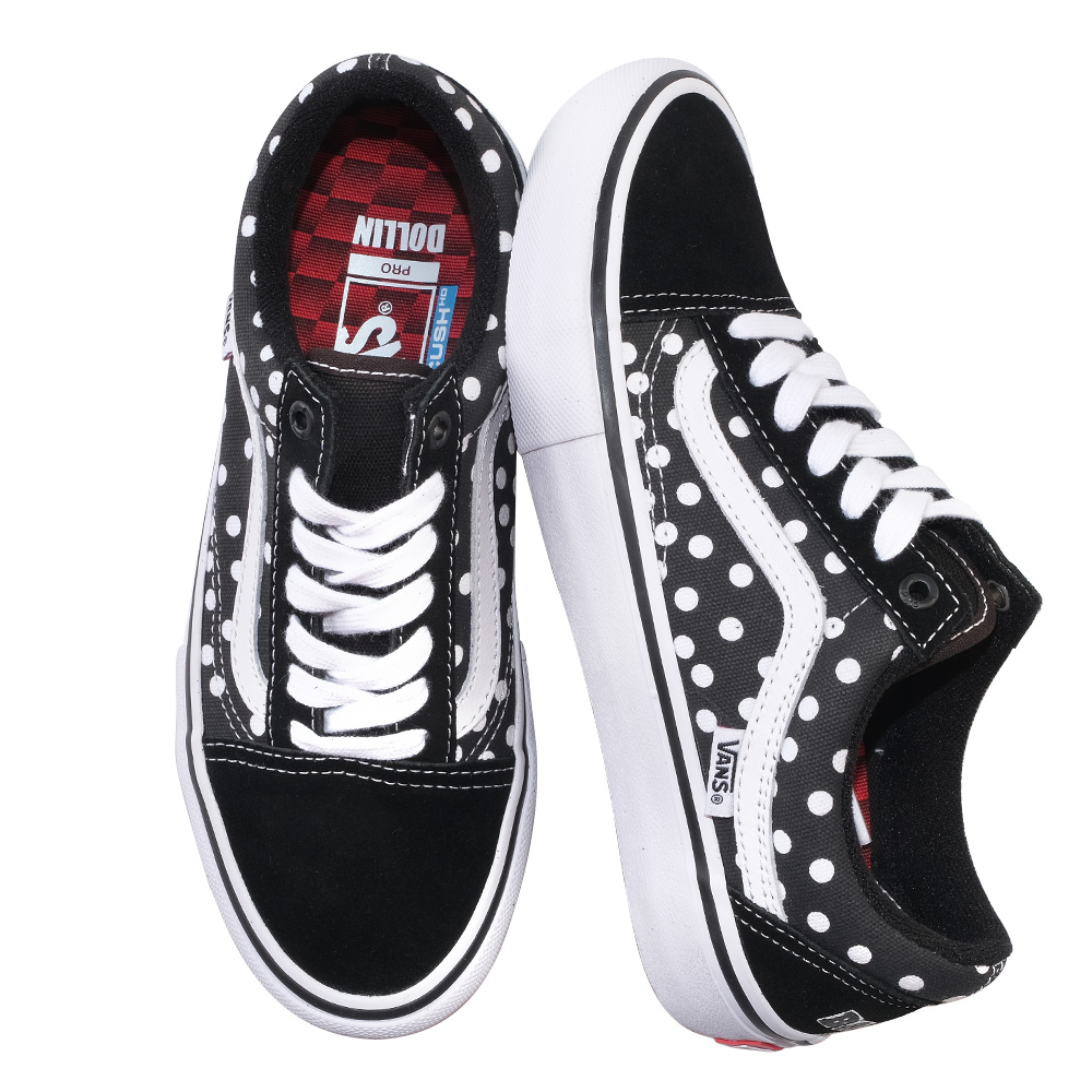 VANS skateboard shoes baker cooperation classic polka dot black lace-up VN0A45JCSXD 1985 skateboard