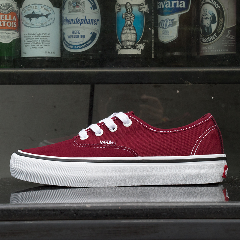 VANS VAN S SLIDE BOARD SHOE Authenticpro red abrasion resistant and anti-shock retro comfortable personality 1985 skateboard