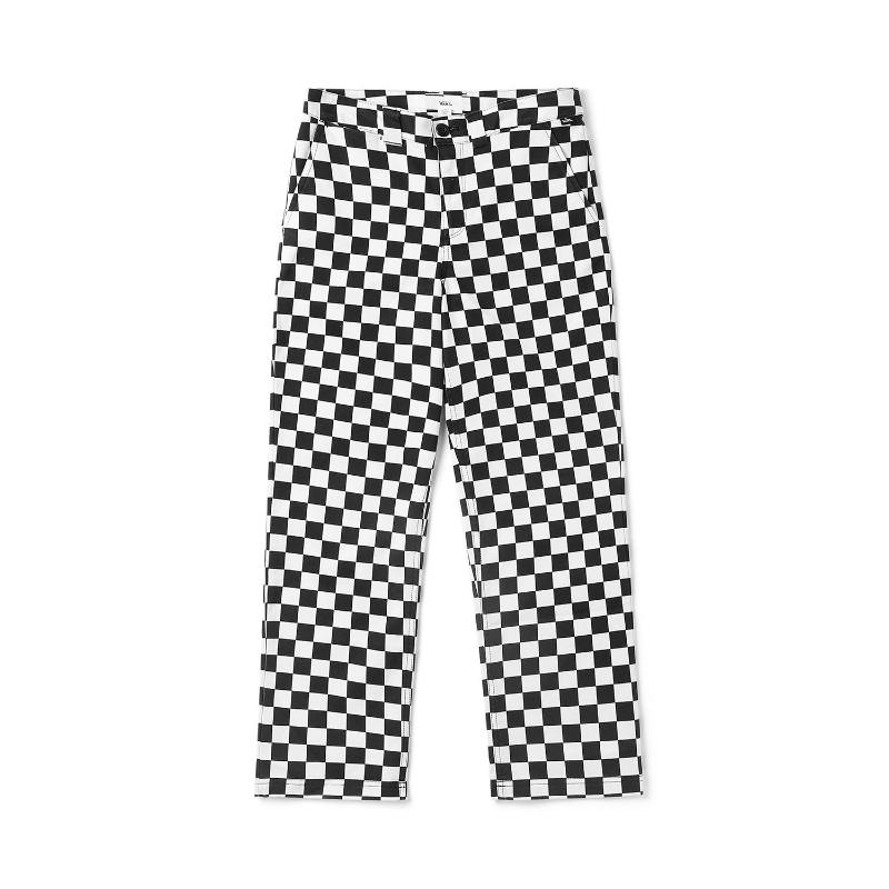 Vans Checkerboard Pants Skateboard Pants Loose Straight Casual Niche Unisex Sports Pants 1985 Skateboard